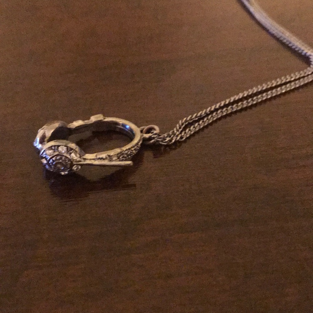 Silver Headphone Necklace